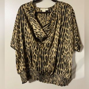 Michael Kors - Plus Size 2x - Animal Print Dress Top